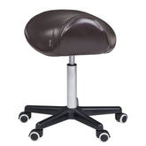 Master Massage Ergonomic Swivel Saddle Stool, Posture Chair with a Durable Pneumatic Hydraulic Lift (Rich Coffee Color) - GreenLife - Massage Chair